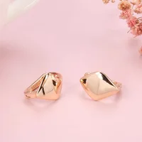 2025 Korean New Simple Geometry 14k Gold Earrings Fine Aros Mujer Oreja Earrings for Women Orecchini 14 K Gold Bizuteria Jewelry 3