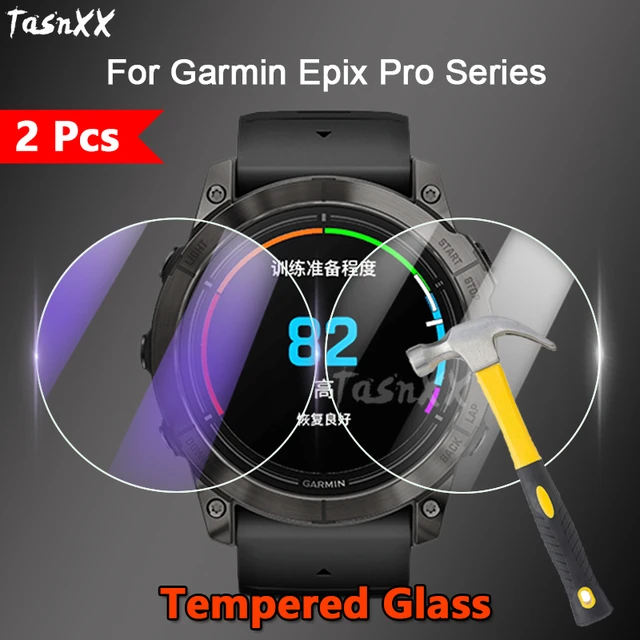 For Garmin epix (Gen. 2) Tempered Glass Screen Protector