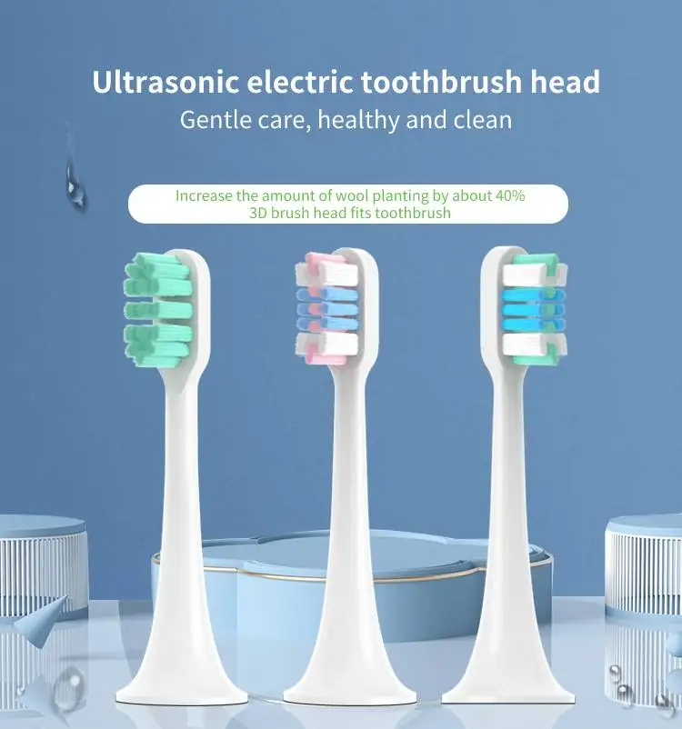 

Sonic Electric Toothbrush Head T100 T300 T500 T700 Replacement Toothbrush Head Universal Suitable For XIAOMI/MIJIA Series