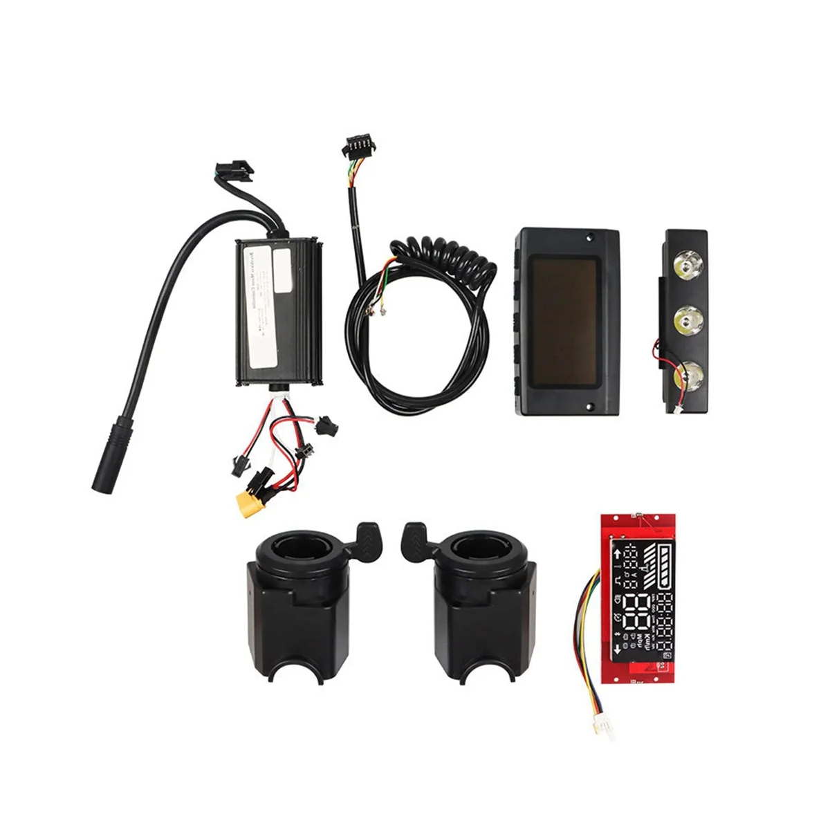 

For KUGOO Electric Scooter Controller 36V 350W Throttle Display Panel Headlight Electric Scooter Controller 8 Inch Kit