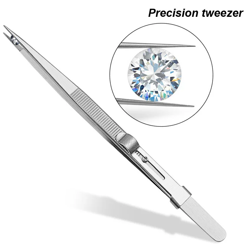 Precision Tweezers Antistatic Jewelry Eyebrow Craft Electronic Component Repair Tools For Electronic Component Repair