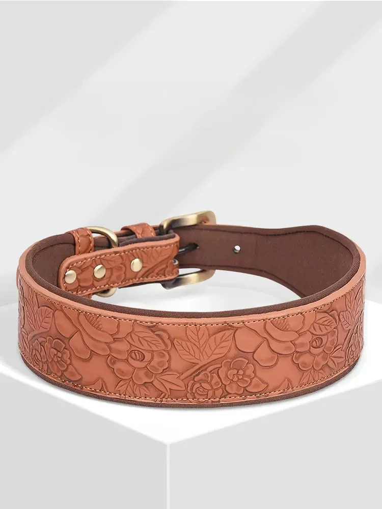 

Dog Neck Collar Large Dog Neck Set Labrador Traction Rope Walking Rope Golden Hair German Shepherd Dog Collar