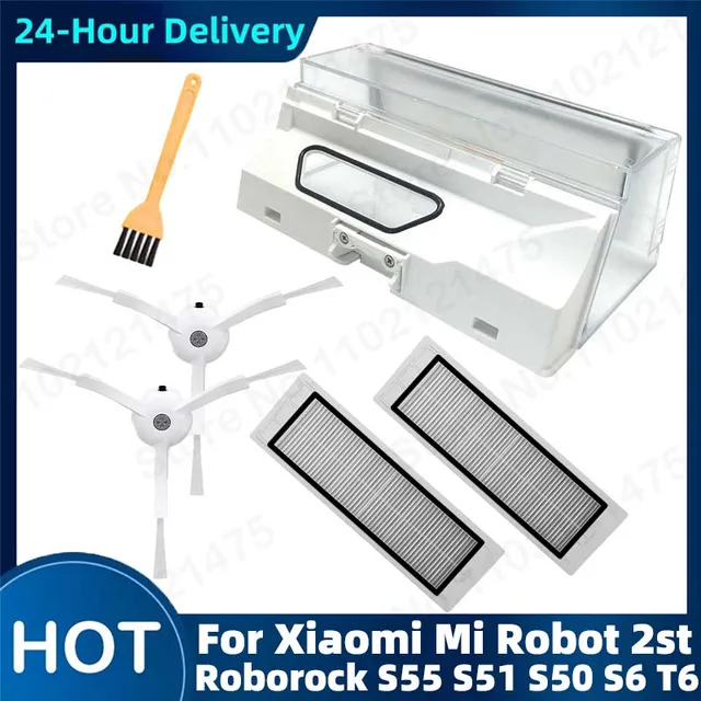 Dust Box Hepa Filter Replacement Spare Parts For Xiaomi Mi Robot 2st Roborock S55 S51 S50 S6 T6 Vacuum Cleaner Accessories Ranked Product Recommendation