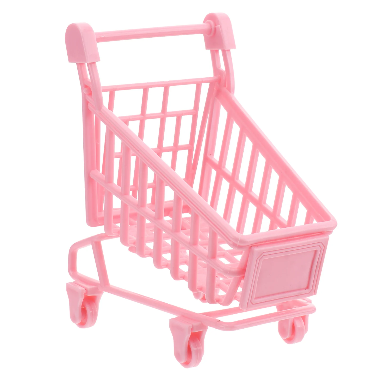 Trolly Ornaments Baby Stroller with Wheels Mini Shopping Cart Storage Basket Desktop Accessories 6