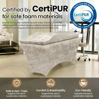 Matelas et housse pour extensions de cils, matelas ondulé Camilla Pestañas, matelas de salon de beauté, matelas en mousse pour spa, lit de beauté, surmatelas incurvé 6