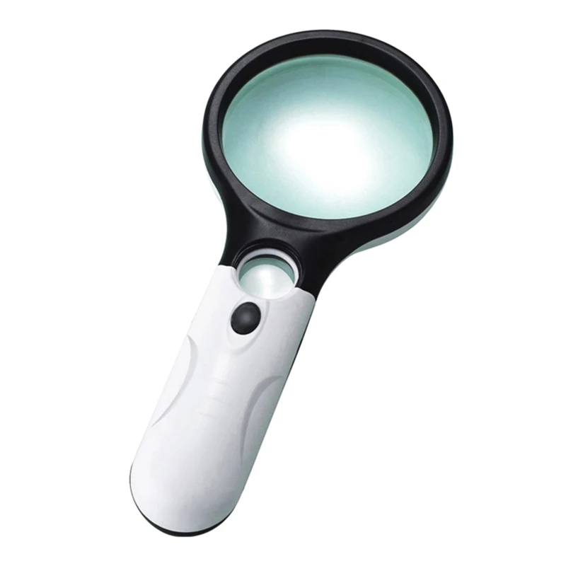 

Glass with Light 3X 45X Handheld Illuminated Magnifier Glass with LED 85WC
