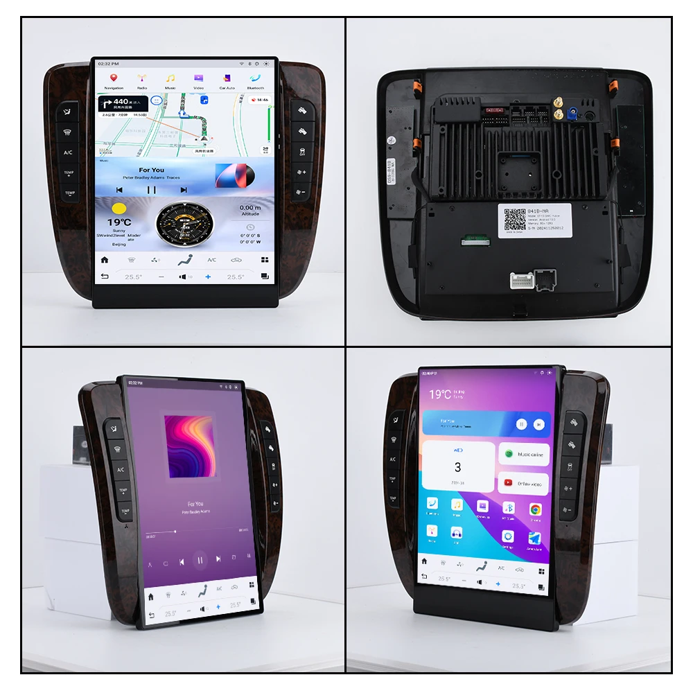 13.8 Inch Android 13 For GMC Yukon/Chevrolet Suburban/Taho 2007-2013 Tesla Style