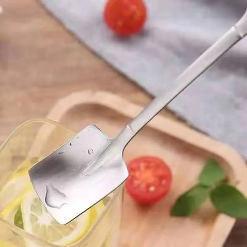 Creative Coffee Spoon Cutlery Set Fruit Spoons Dessert Ice Cream Spoon Scoop Shovel Birthday Gift Watermelon Shovel Tableware