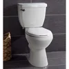 Two-Piece High Efficiency Toilet with Round-Front Chair Height Bowl - Includes Toilet Seat and Wax Ring Kit,  squat potty 1