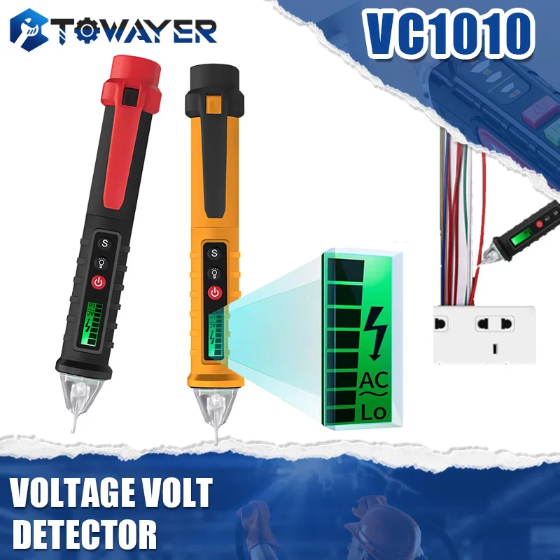 VC1010 Testeur électrique Stylo numérique Détecteur de tension AC