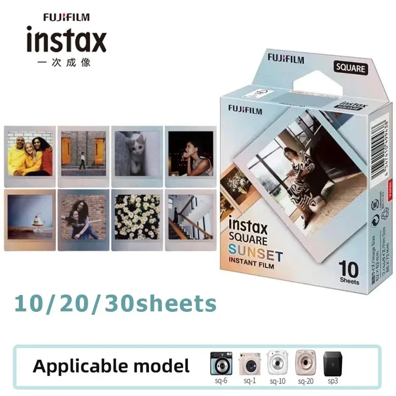 Nuovo Fujifilm Instax Square Sunset Photo Paper 10-100 Fogli Per Fujifilm Instax Square Sq6 Sq10 Sq20 Hybrid Instant Film Camera