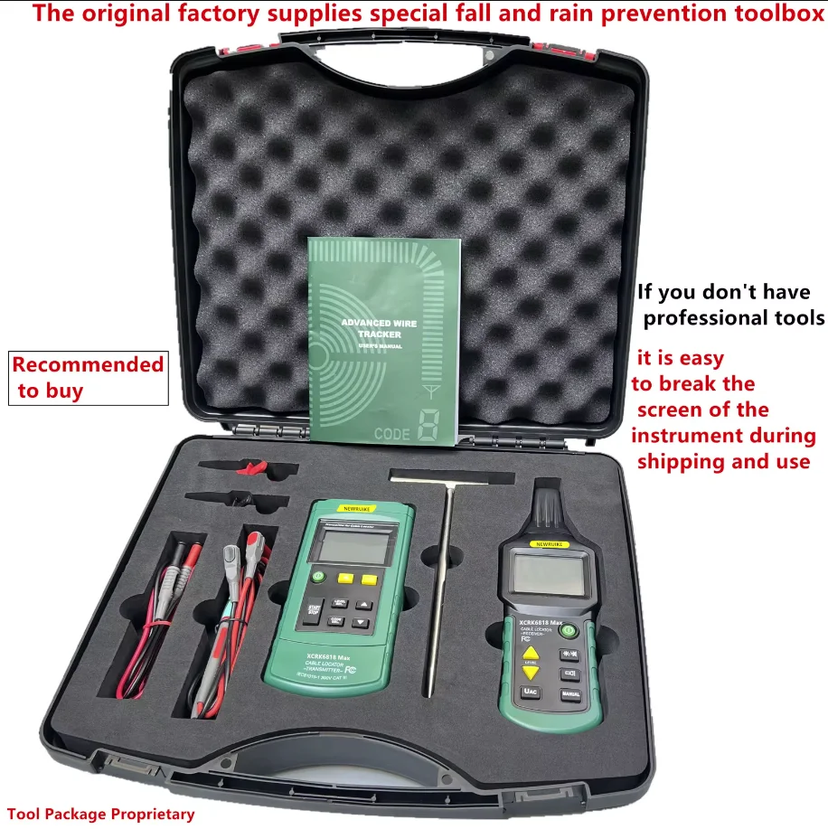 MY6818 Professional Wire Cable Tracker Metal Pipe Locator Detector Tester Line Tracker MS6818 Wire Finder xcrk6818 max — view 5
