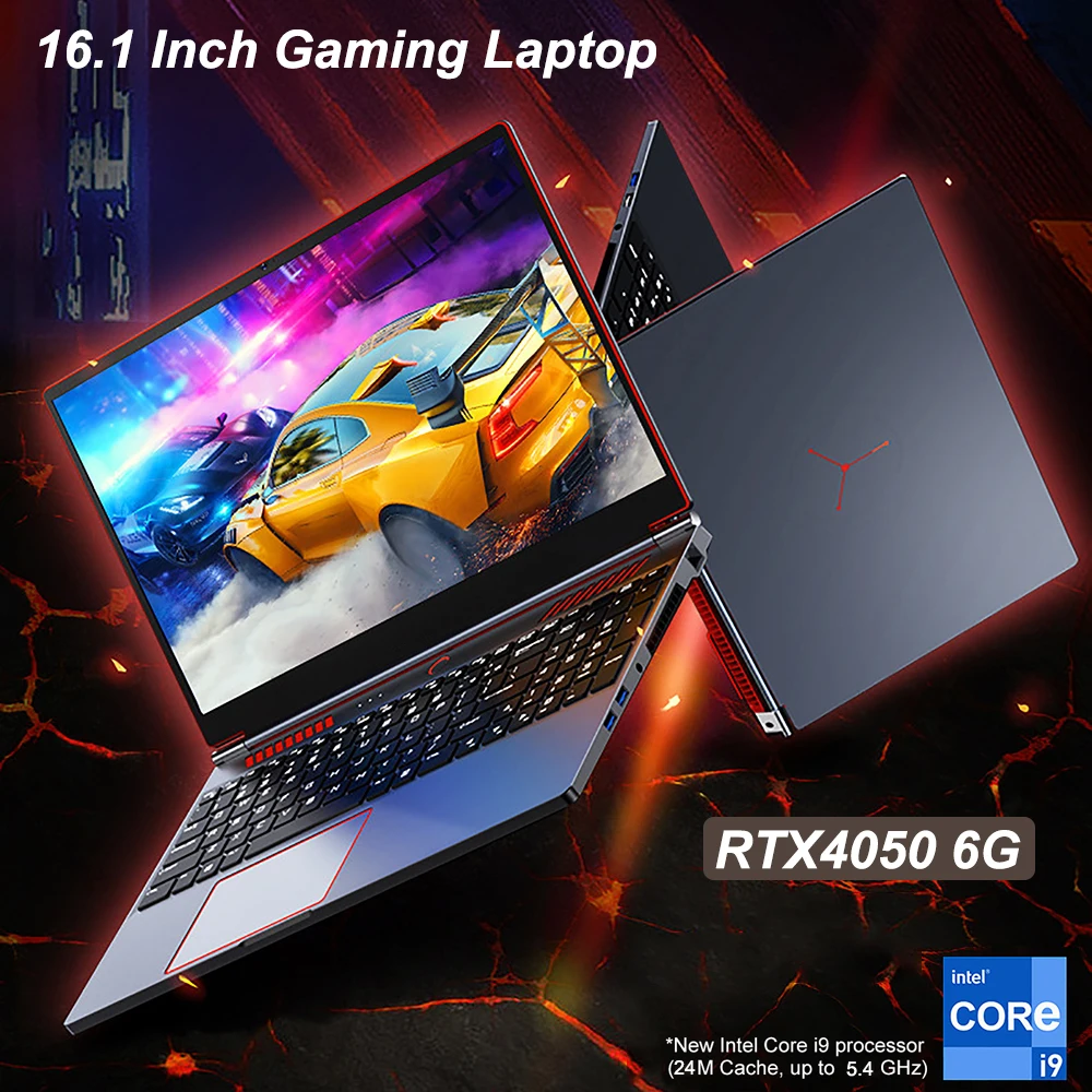 16.1 Inch Gaming Laptop RTX4050 6G Intel Core i9-13900HK RAM Max 64GB DDR5 2TB SSD 2*M.2 WiFi Windows11 Office Design Notebook 1 16.1 Inch Gaming Laptop RTX4050 6G Intel Core i9-13900HK RAM Max 64GB DDR5 2TB SSD 2*M.2 WiFi Windows11 Office Design Notebook 1