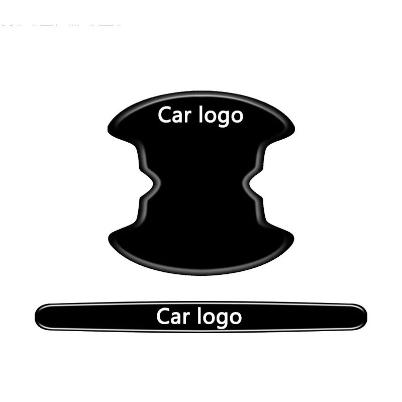 Car Door Handle Protective Anti-Scratch Stickers - 4/8 Pack