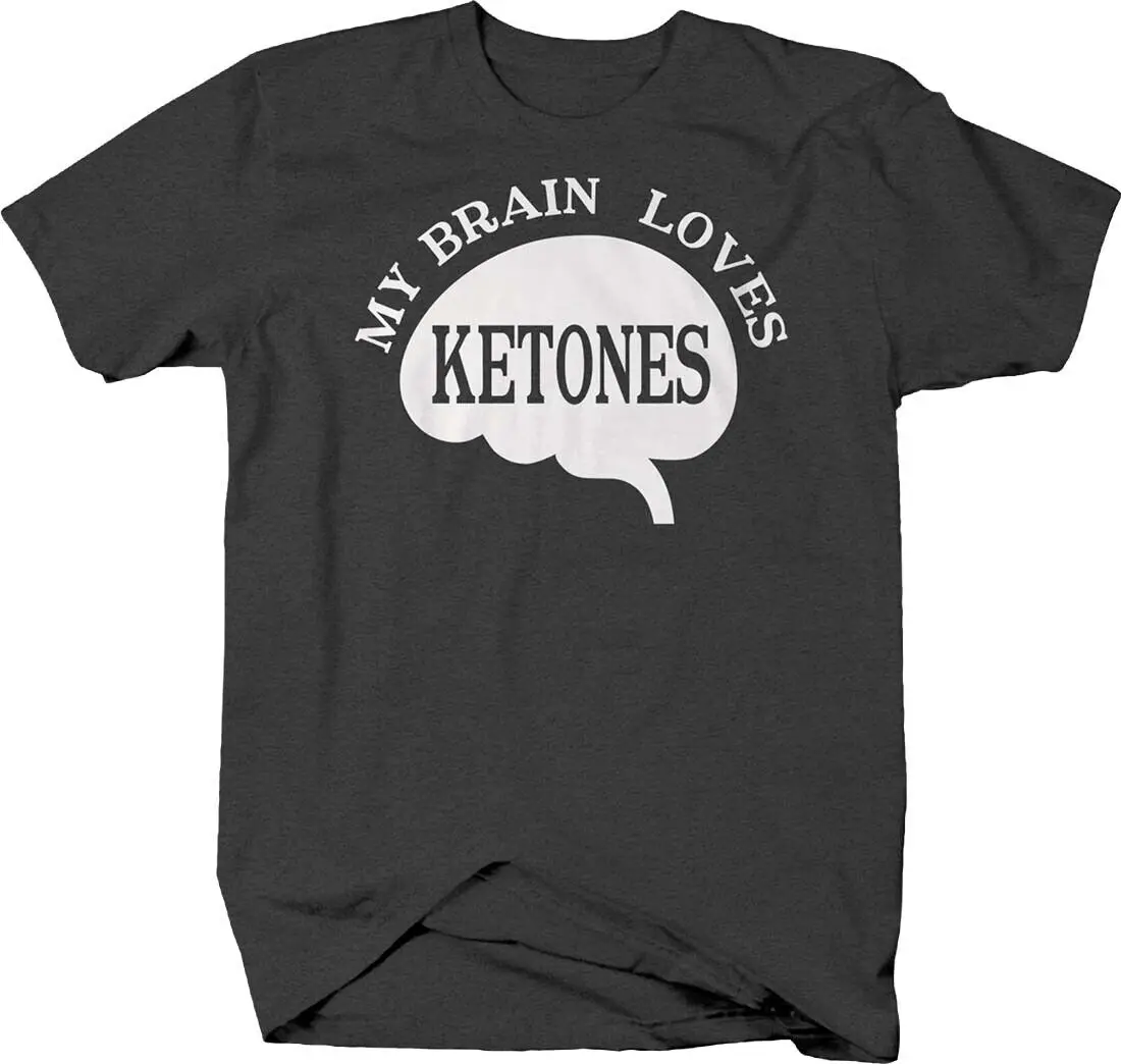 My Brain Loves Chetoni Diet Chetosi Keto Chetogenics Health Food T Shirt Per Uomo Maniche Lunghe