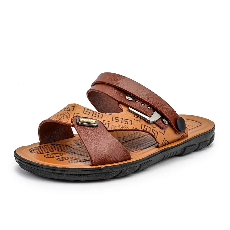 MenSandals2022SummerFashionManBeachLeatherSandalsLuxury