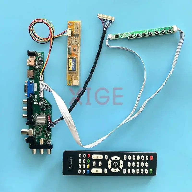 

Плата драйвера для B150PG01 B150PG03 B150PN01 ЖК-монитор 1400*1050 Комплект «сделай сам» 1CCFL 30Pin LVDS DVB цифровой сигнал ИК + AV + USB + HDMI + VGA