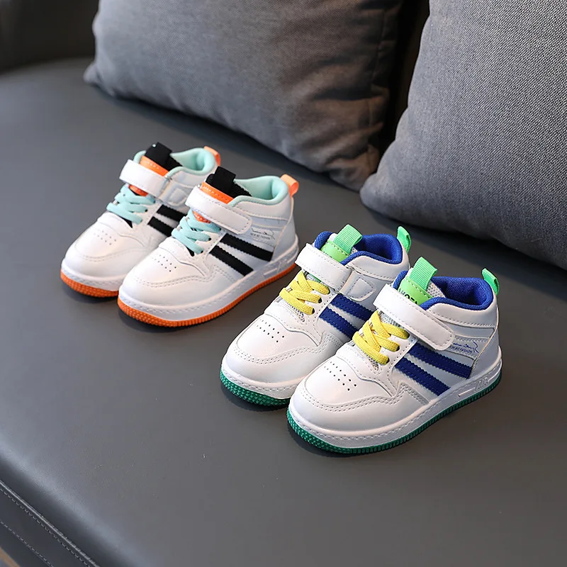 

New Fashion Boys Shoes High Quality White Toddler Sneakers Children Flat Shoes Casual Baby Kids Baby Girl Shoes Running Shoes
