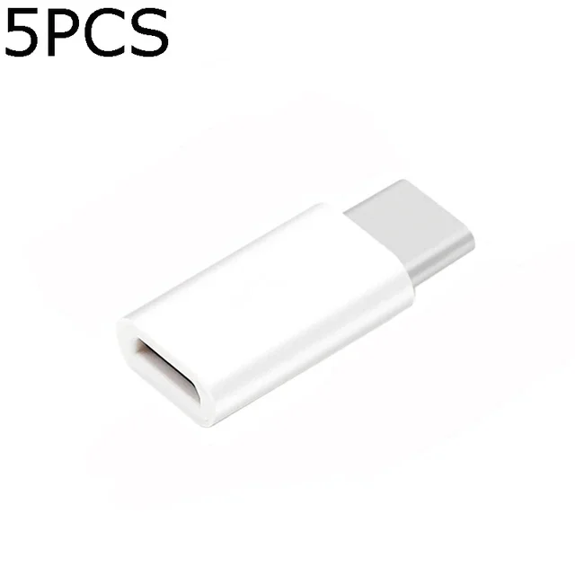 2x Adattatore Da Micro USB Femmina A USB Type-C Maschio - Convertitore Bianco, Universale