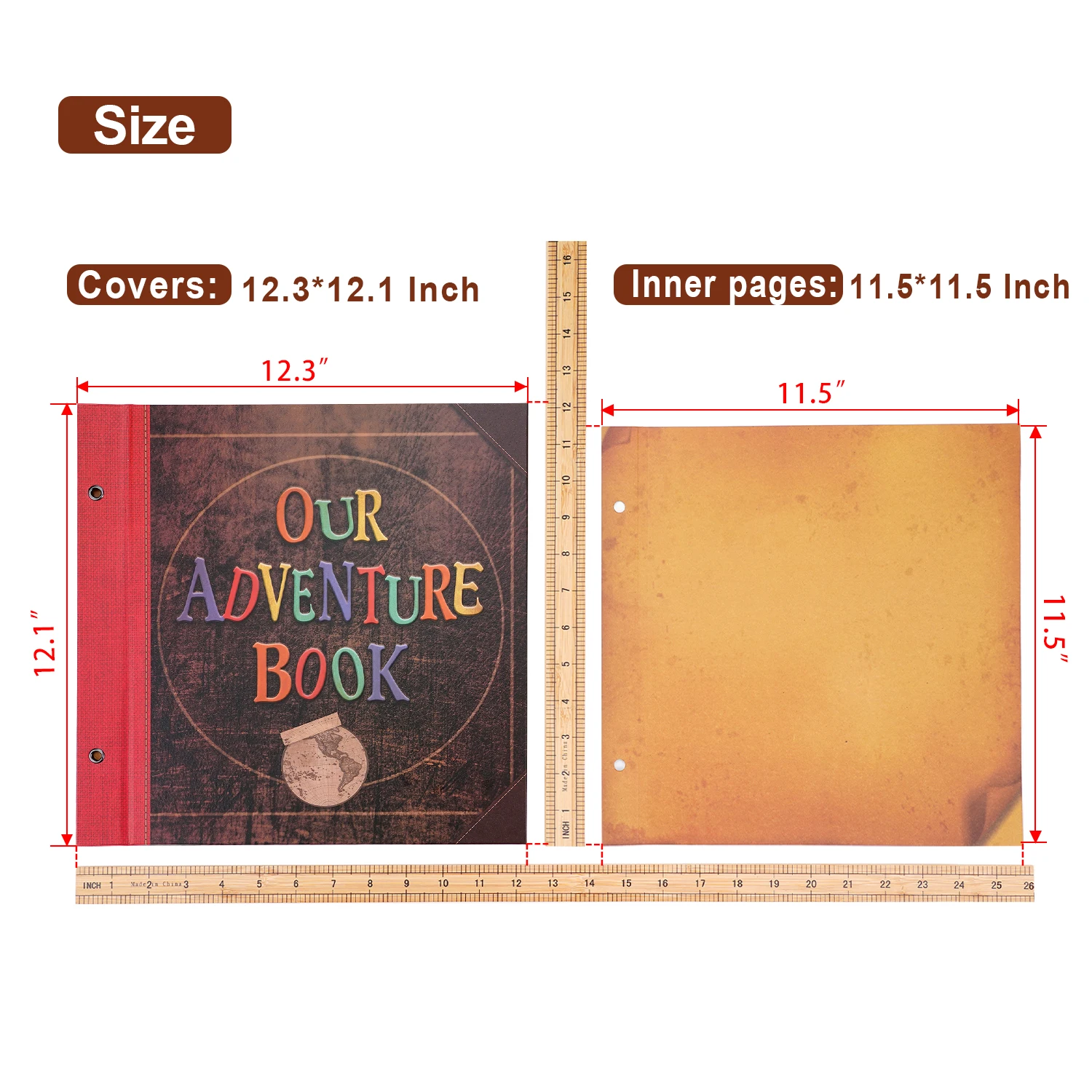 Our Adventure Book DIY Handmade Photo Album Scrapbook Creative Vintage  Kraft Album Travel Anniversary Memory Christmas