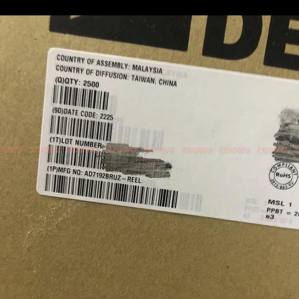 

50 шт./партия AD7192BRUZ-REEL AD7192BRUZ AD7192 SOP24, 100% оригинал, аутентичный