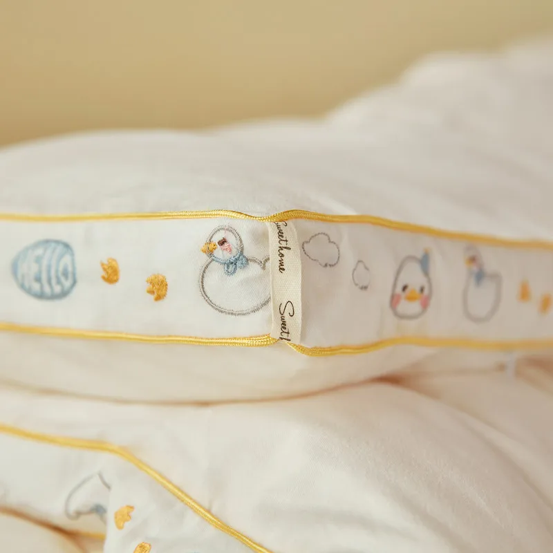 Ins Wind Duckling Class A Soybean Fiber Quilt Baby Thickening Warm Winter Quilt Children's Kindergarten Single