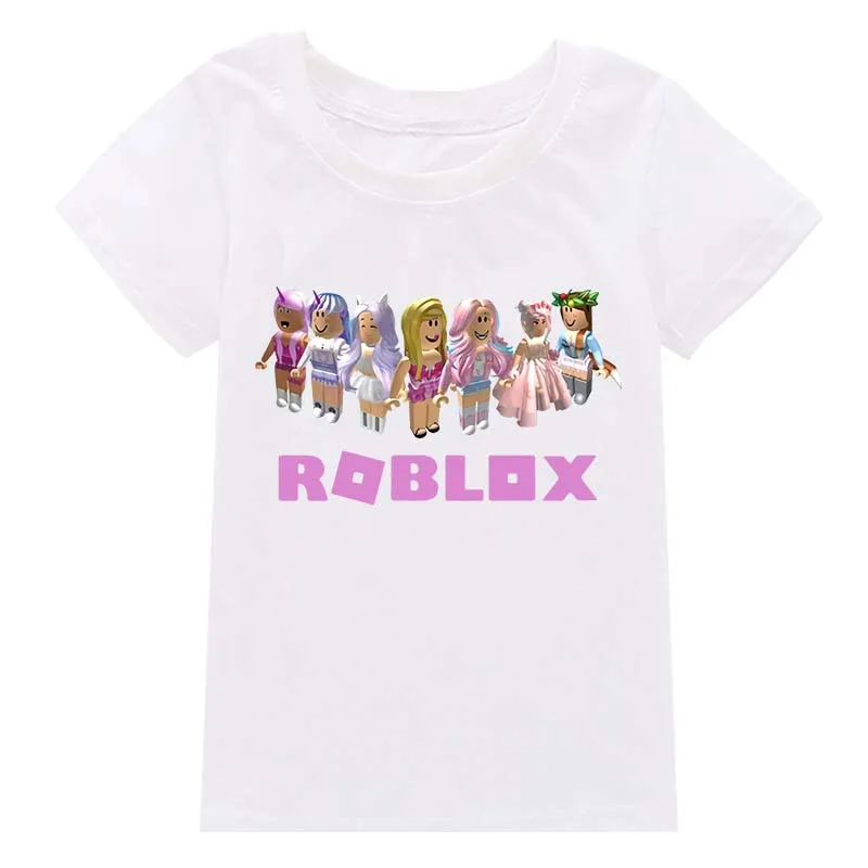 Roblox-Camiseta Bidimensional Infantil de Manga Curta, Roupa Fina de  Algodão, Animação Periférica, Meninos e Meninas, Moda - AliExpress