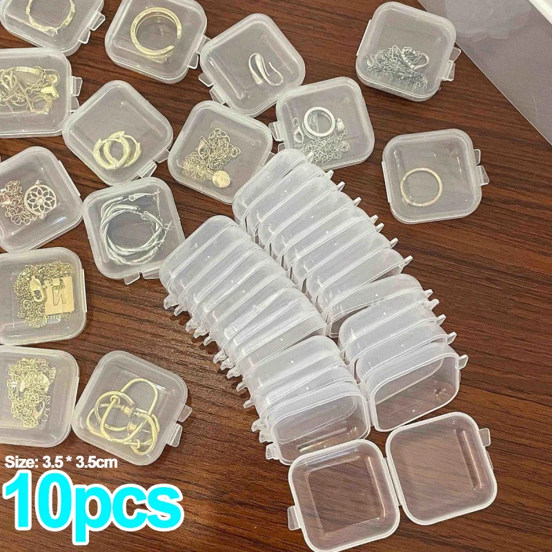 50Packs Small Clear Plastic Storage Containers Mixed Empty Mini Case with  Lids for Small Items and Other Craft Projects - AliExpress