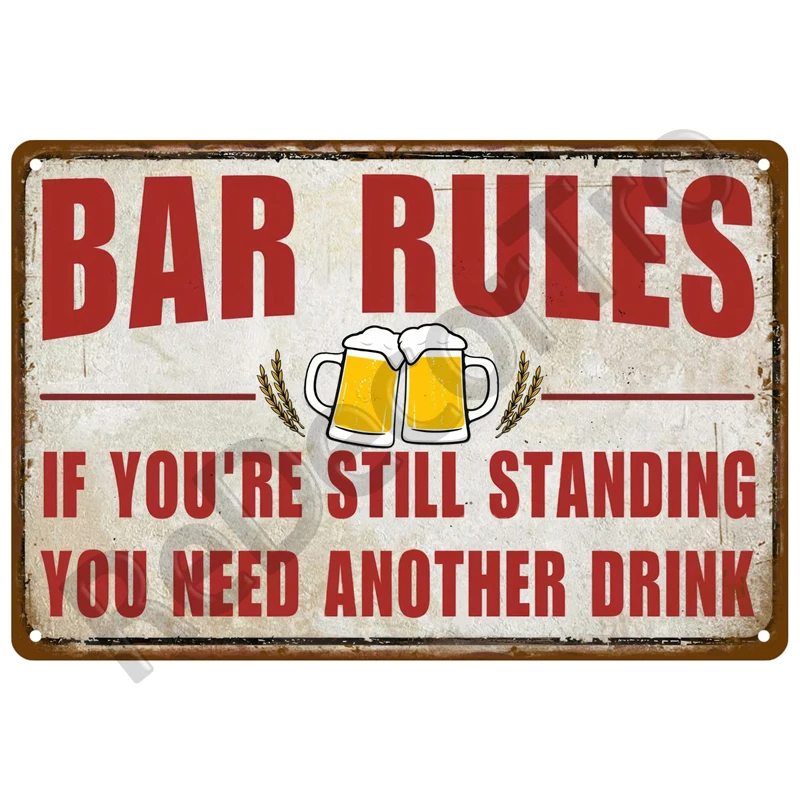 Vintage Home Decor Whiskey Metall Zeichen Plakette Pub Retro Alkohol Zinn Zeichen Bier Wand Kunst Für Bar Pub Club Mann Höhle dekorative Platte – Detail 14