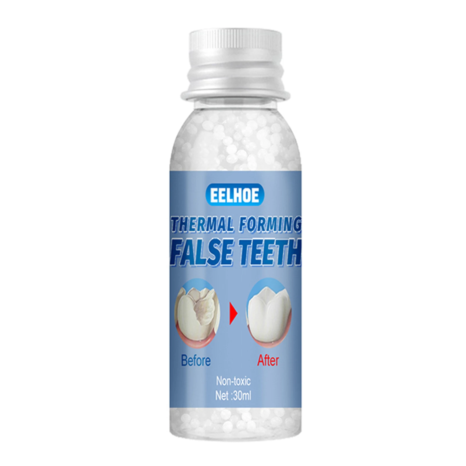 

30ml Moldable Teeth Granules Glue Temporary Teeth Filling Repair Glue For Immediate and Temporary Use