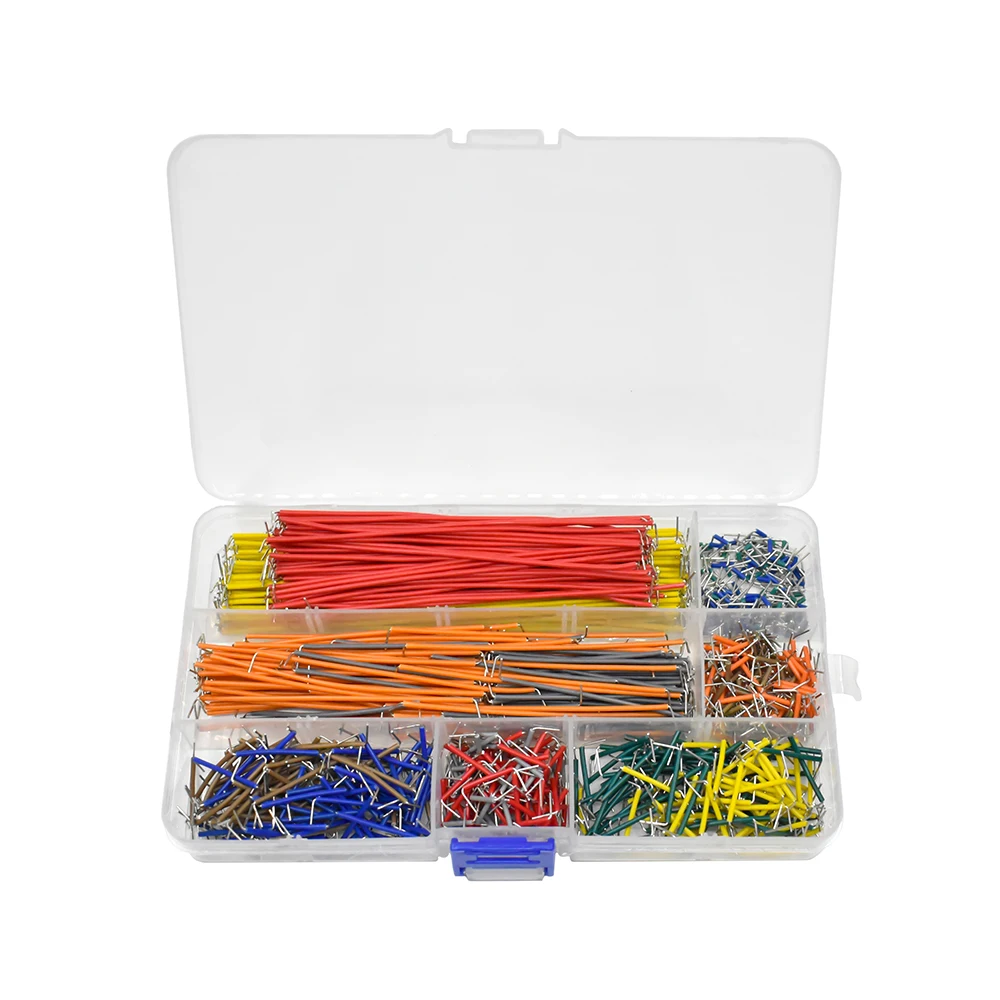140Pcs 560Pcs 840Pcs Preformed Breadboard Jumper Wire Kit 14 Lengths Assorted for Breadboard Prototyping Circuits