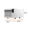 Portable Air Conditioner Energy Saving 280W Small Mobile AC with Remote Control for Home Dorm Office Camping Pet Space 110/220V 6
