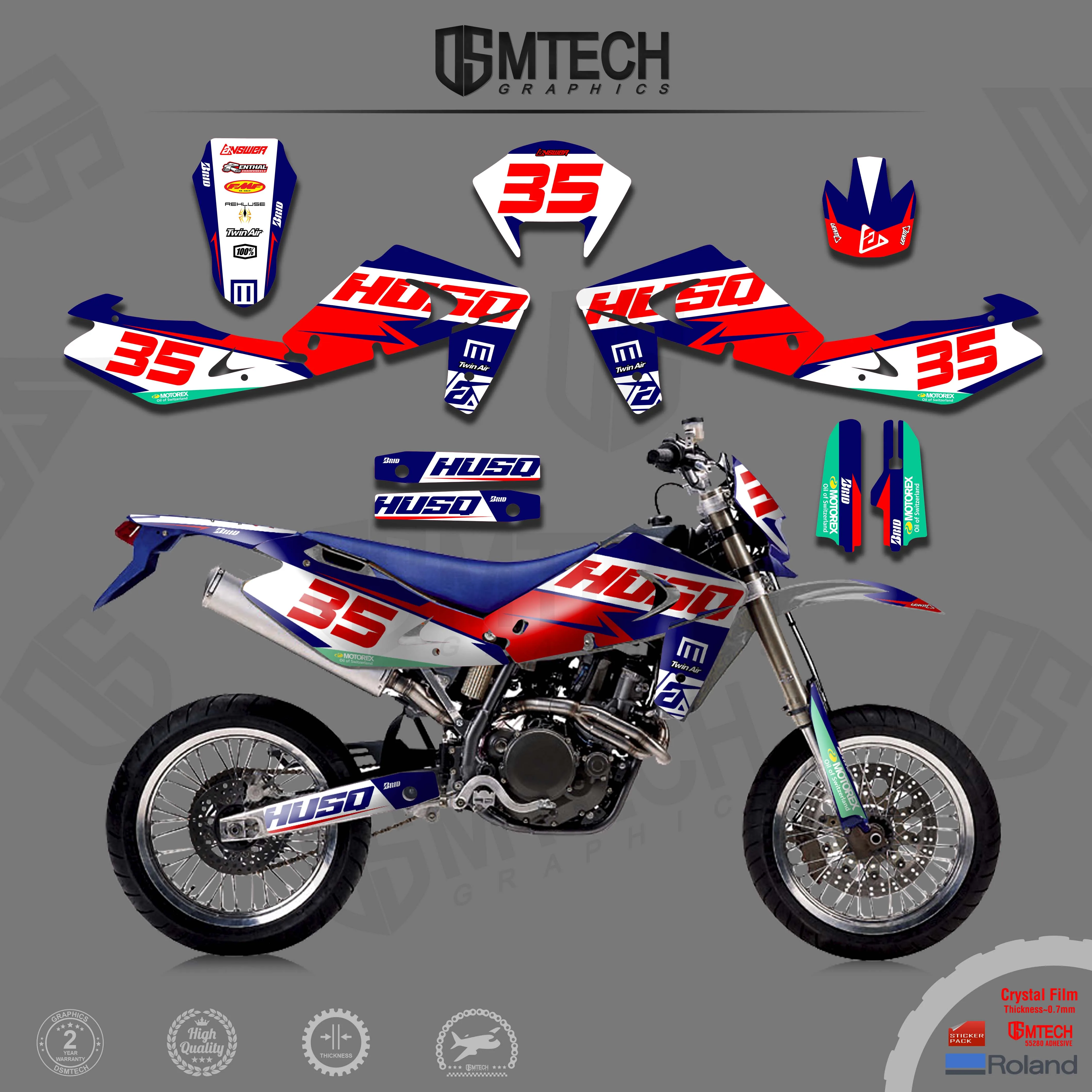 DSMTECH team combination graphic decal sticker be suitable for Husqvarna 2001 2002 2003 2004 Te250 2002 2003 2004 SM450 001 ac compressor for lexus ls430 447260 0761 88310 50142 88310 50101 88310 50140 88310 50100 2001 2002 2003