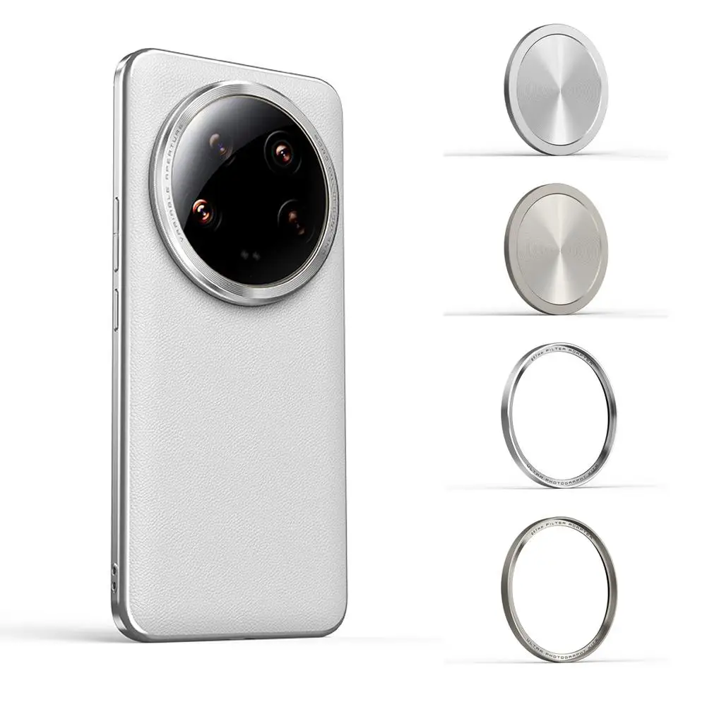 Silver Lens Protective Cover For xiaomi 14 Ultra Photography Set Phone Case Camera lens cap camera protection cap camera lens cover camera cover