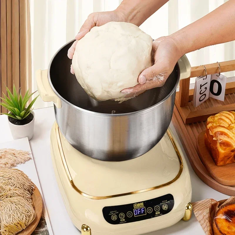 Fully automatic dough mixer household large capacity small electric dough mixer fermentation dough mixer 4
