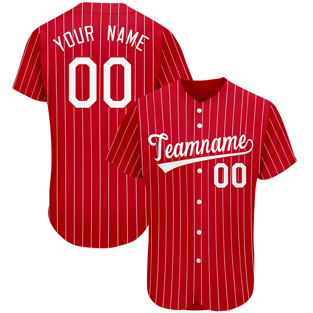 thumbnail image 1 of Camiseta de béisbol personalizable con estampado del equipo Yankees RedSox, nombre personal del equipo, número, camiseta de béisbol a rayas para hombres, mujeres y niños, 1 of 5