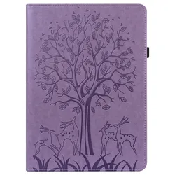 Luxury Leather Wallet Stand Tablet Case, 11.2 Inch for P11Pro 2022 11.2inch (Purple-deer)