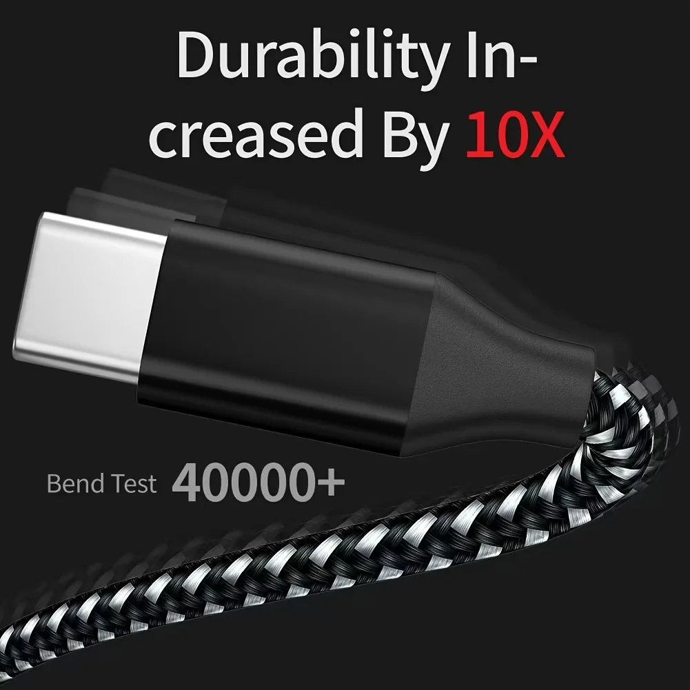 LAIHONEN 2개 USB A to USB C 케이블 고속 충전 타입 C 케이블 충전기 데이터 동기화 와이어 코드 (아이폰 15, 맥북, 삼성, 화웨이용)