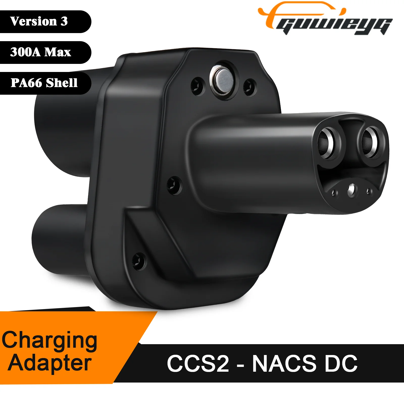 GUWIEYG CCS2 to Tesla EV Charging Adapter 300A CCS2 Combo for Tesla Convertor for Car Charger Adapter