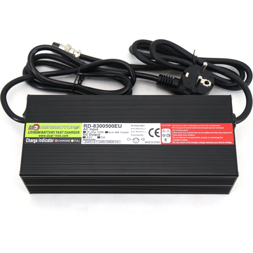 

83V 5A Fast Charger 3 Pin Aviation Plug For Dualtron 72V Electric Scooter with EU Standard Voltage