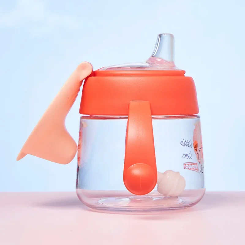 180ml Baby Girl Boy Feeding Cup Cartoon Baby Feeding Children Learn Drinking Bottle Water Bottle Training