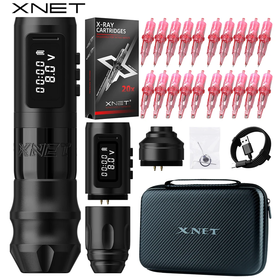 XNET Wireless　tattoo machine set Amazon.com: Xnet Tattoo Gun Kit - Rotary Tattoo Machine Kit