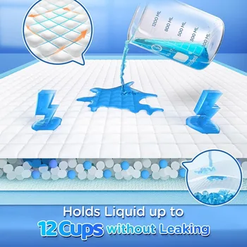 XXL Thicken 6 Layers Ultra Absorbent Dog Pee Pads Extra Large Leak-Proof Odor-Control Puppy Training Pads Quick Dry Pee Pads 3