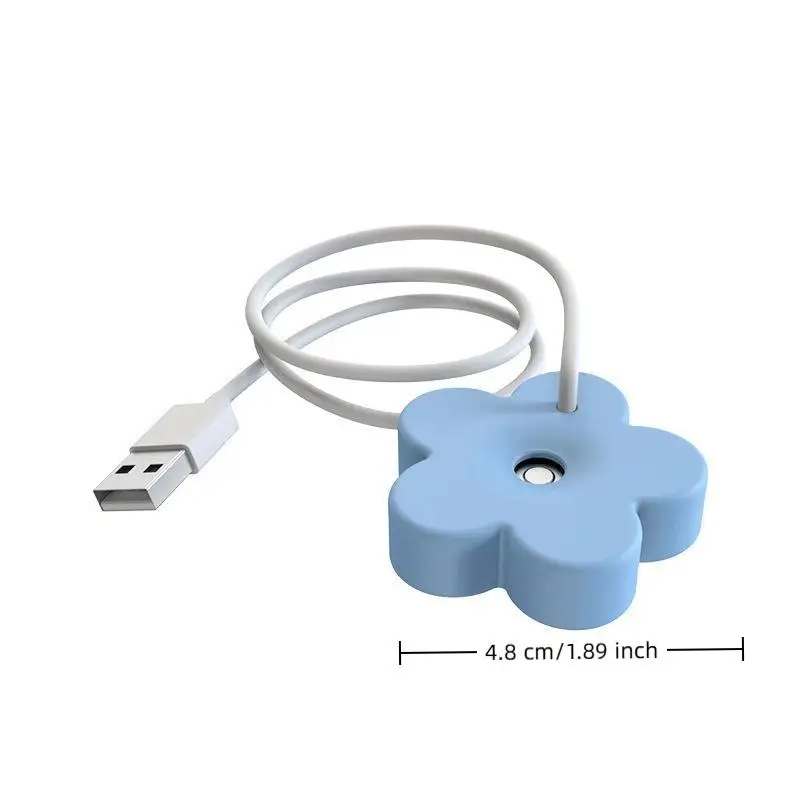 Portable Mini Floral Humidifier Low Noise Auto Power Off Desktop Humidifier For Home Office Bedroom 5