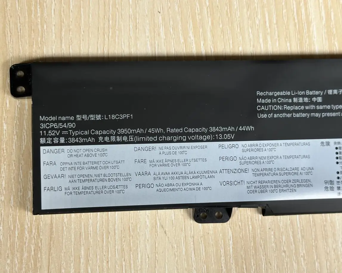 Bateria do Portátil para Lenovo Ideapad L18c3pf1 L18m3pf1 L34015irh L340-17irh Gaming Series 5b10t04975 11.52v 45wh - Imagem 5