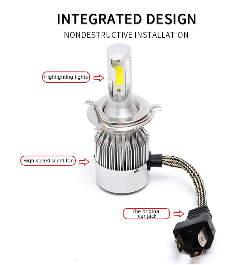 COB CSP LED-kiibi lähivaade