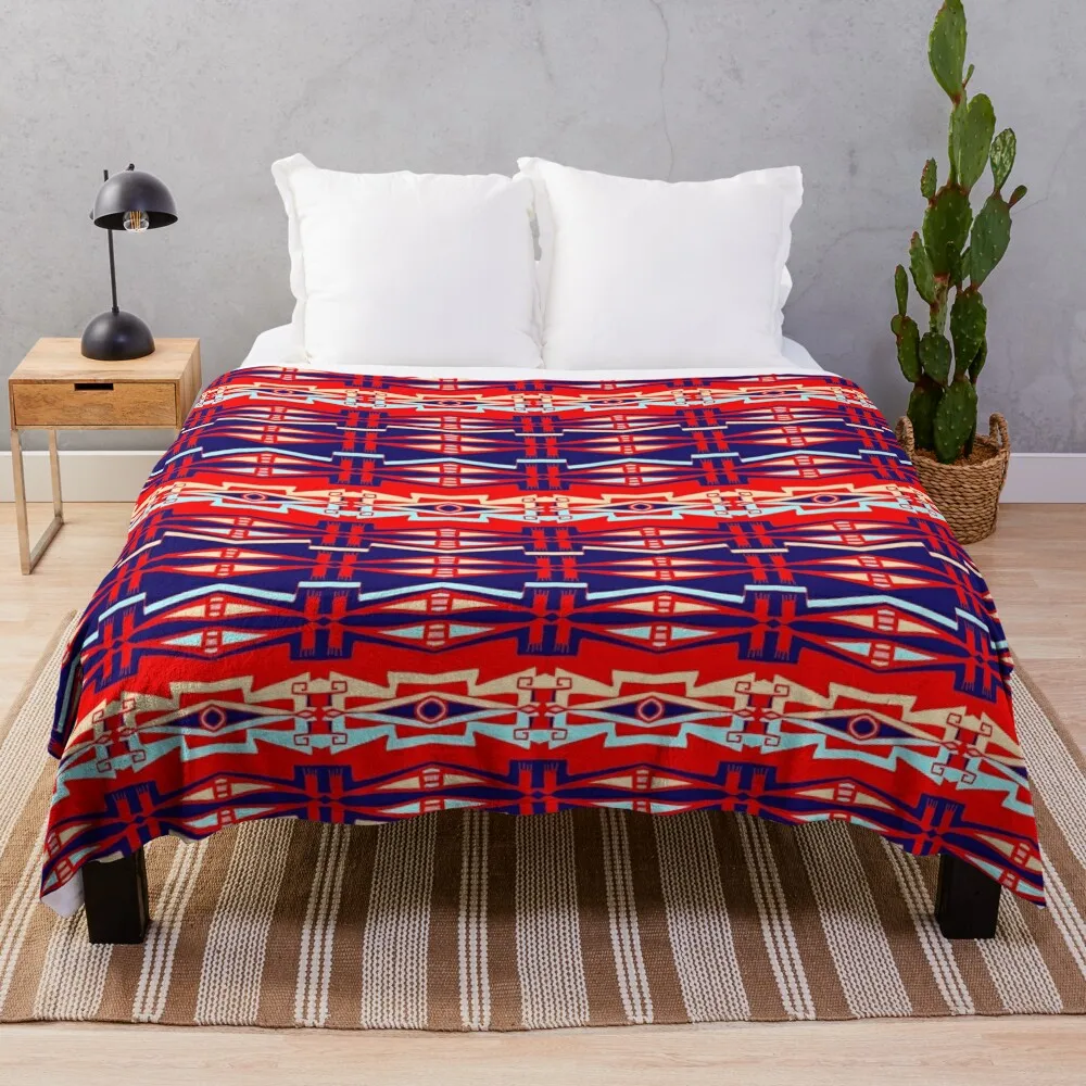 

Anishinaabe Red Line Art 1 Throw Blanket Extra Large Throw Blanket Fluffy Blankets Large Decorative Blankets Soft Plaid