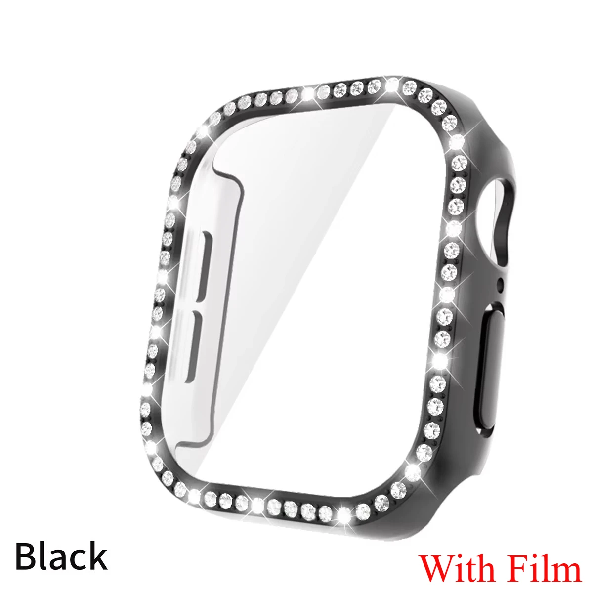Diamond Glass Apple Watch Bling Bumper Protector Case