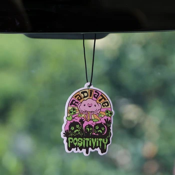 Citazioni di energia positiva Compresse per aromaterapia per auto Ciondolo per interni auto Deodorante per ambienti Specchietto retrovisore Decorazione da appendere 1