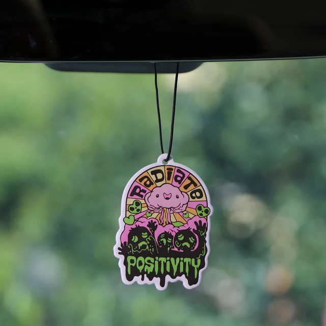 Citazioni di energia positiva Compresse per aromaterapia per auto Ciondolo per interni auto Deodorante per ambienti Specchietto retrovisore Decorazione da appendere 1